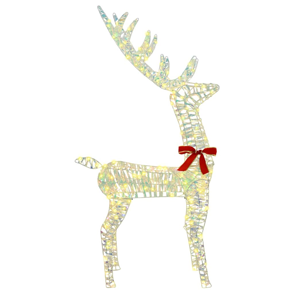 3D reinsdyr Varmhvit 128 cm PET