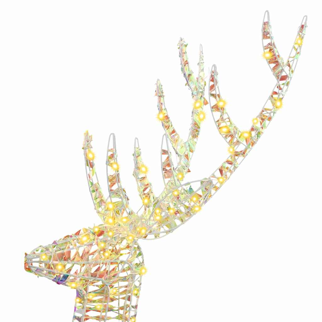 3D reinsdyr Varmhvit 180 cm PET