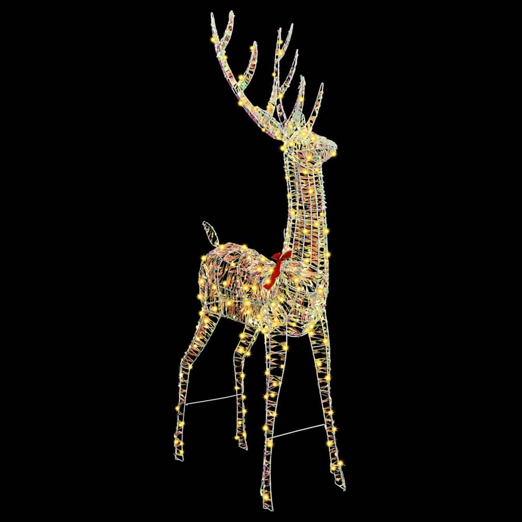 3D reinsdyr Varmhvit 180 cm PET