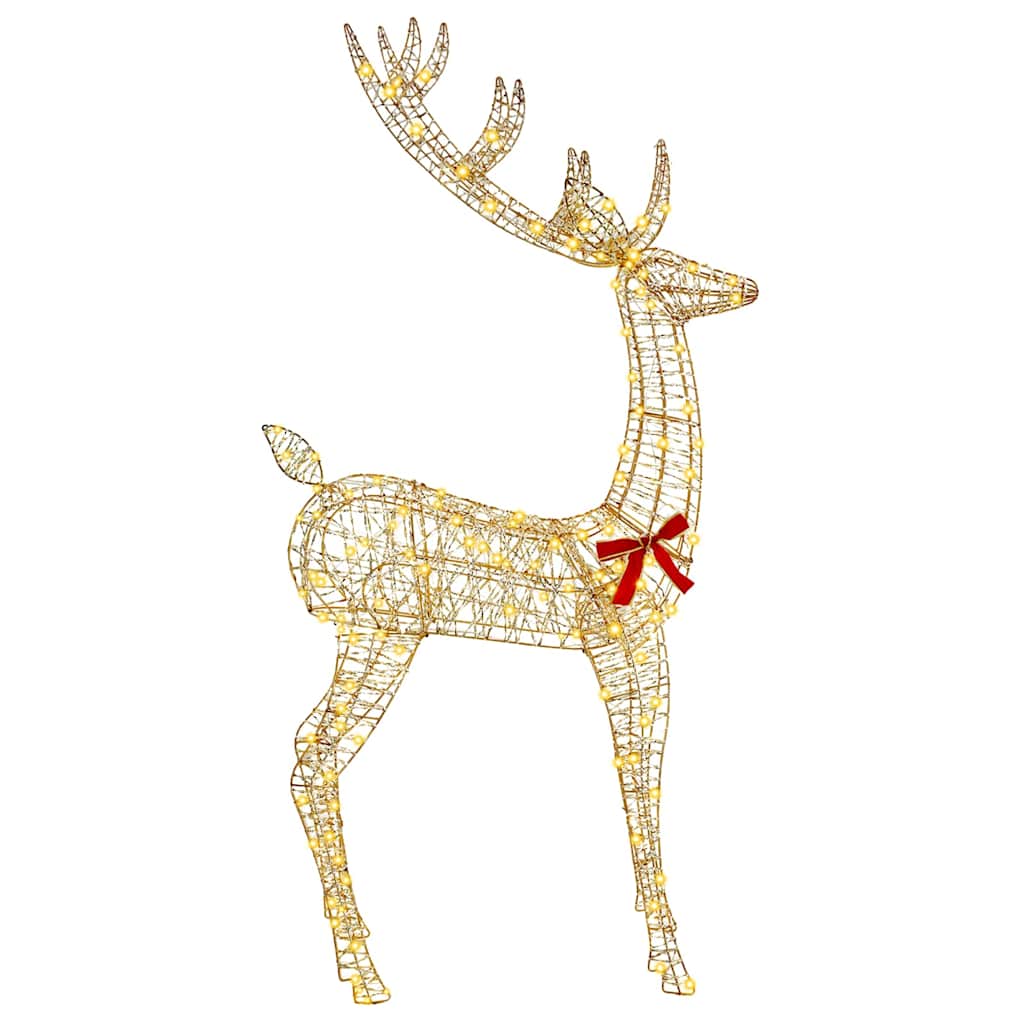 3D reinsdyr Varmhvit 180 cm PET