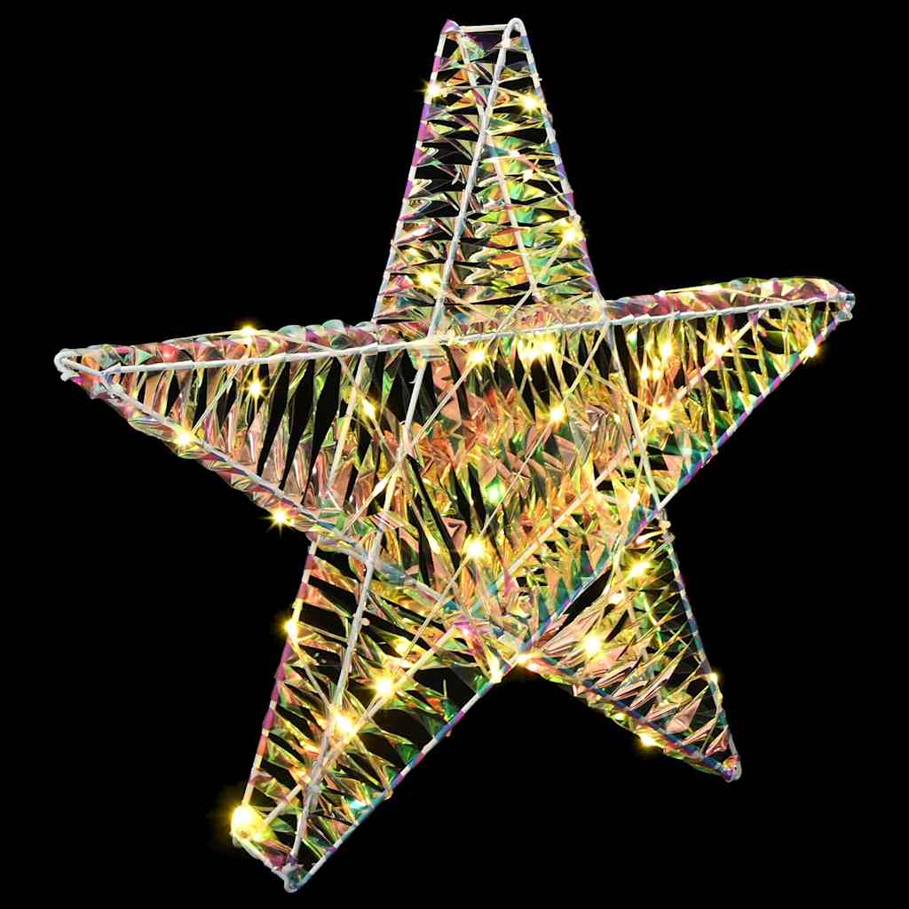 3D Stjerne med 50 LED Varmhvit 55 x 52.5 x 9 cm PET