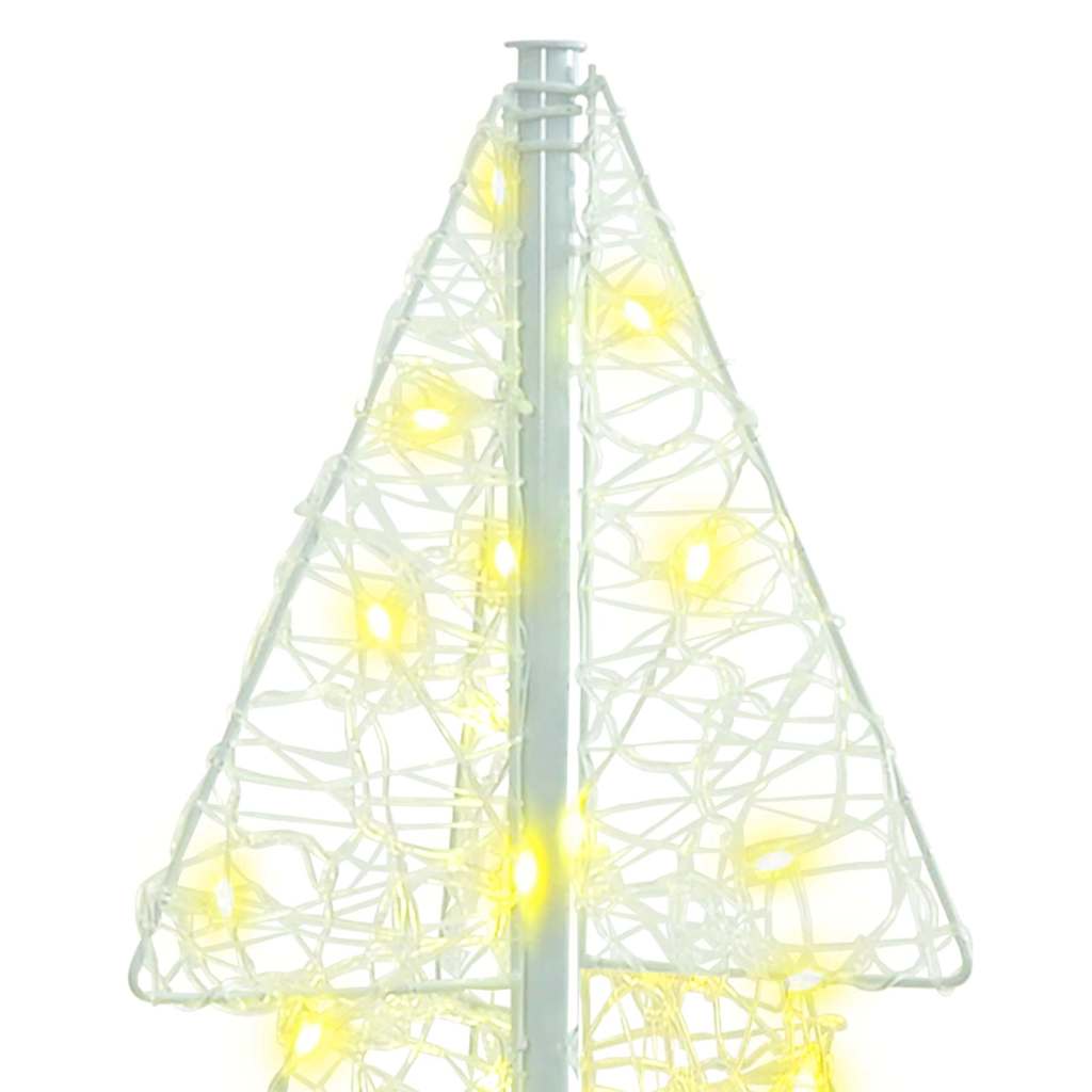 Juletre med 100 LED Varmhvit 120 cm Akryl