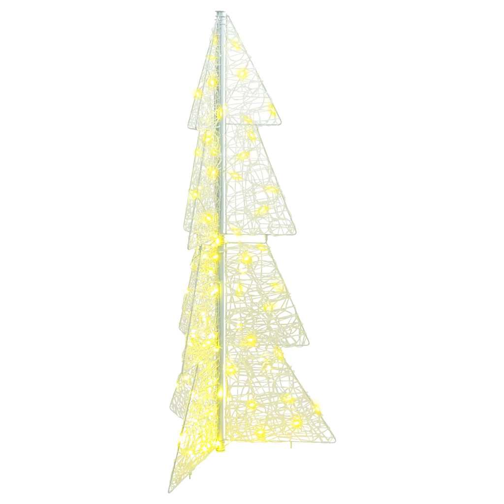 Juletre med 100 LED Varmhvit 120 cm Akryl