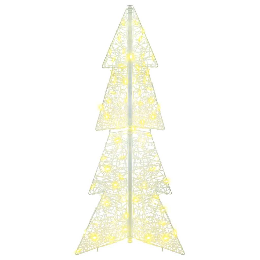 Juletre med 100 LED Varmhvit 120 cm Akryl