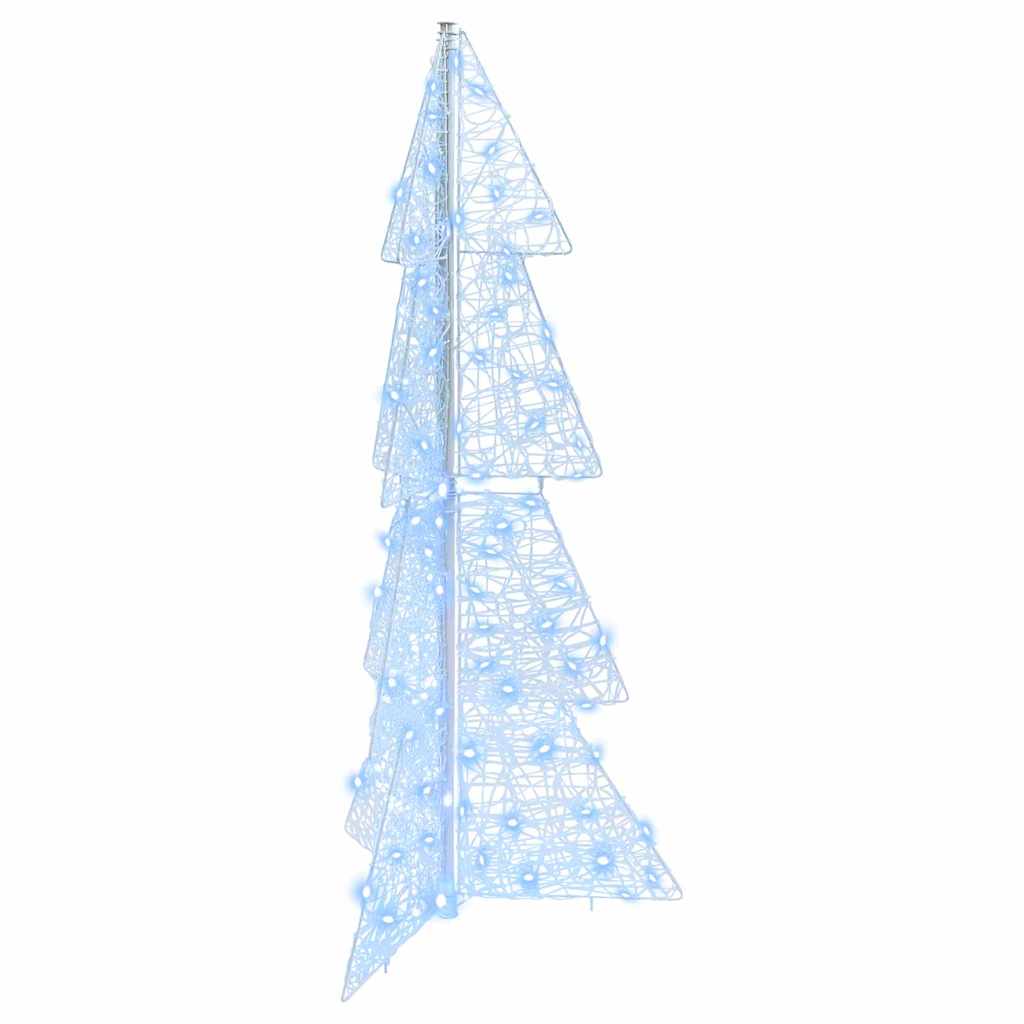 Juletre med 100 LED Kald Hvit 120 cm Akryl