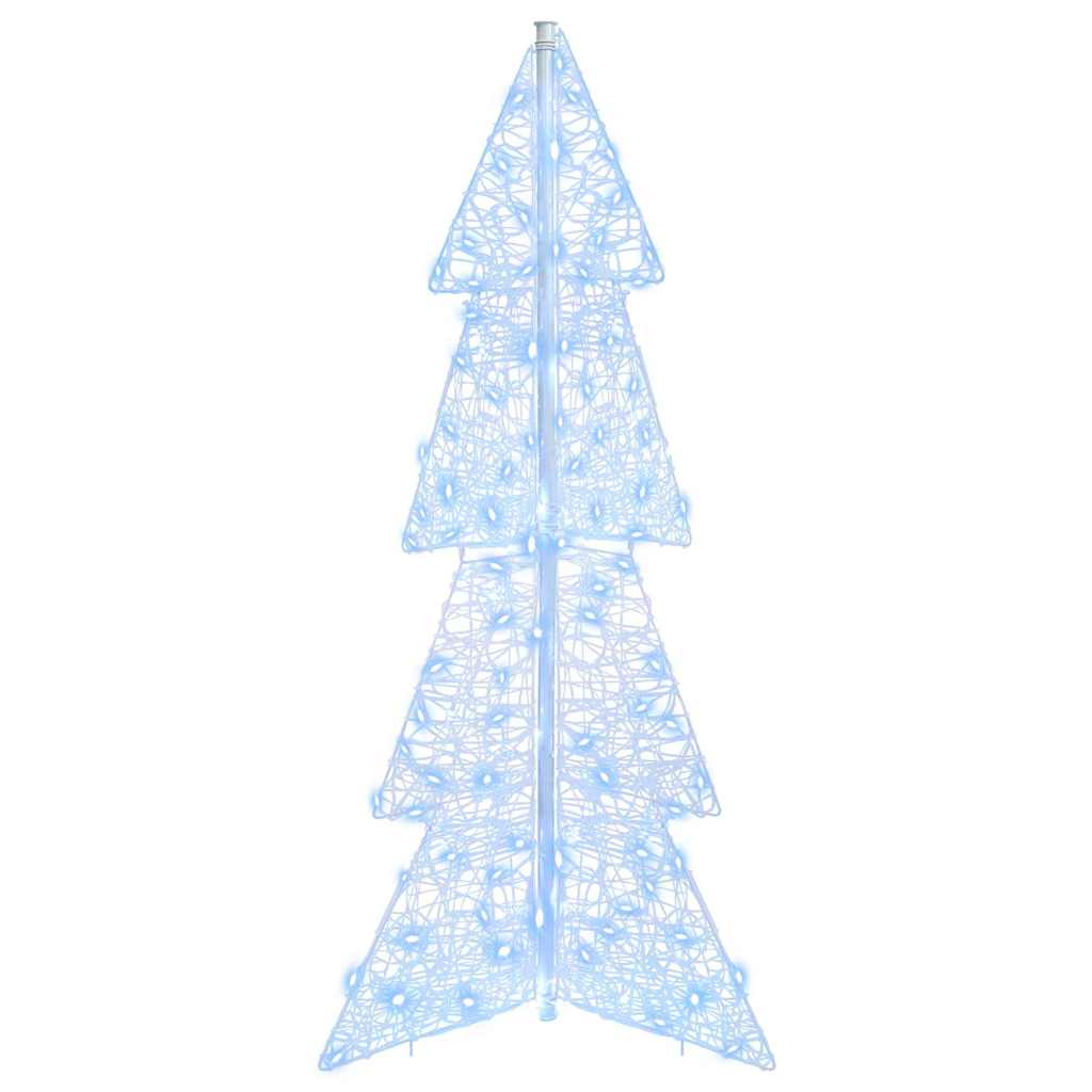 Juletre med 100 LED Kald Hvit 120 cm Akryl
