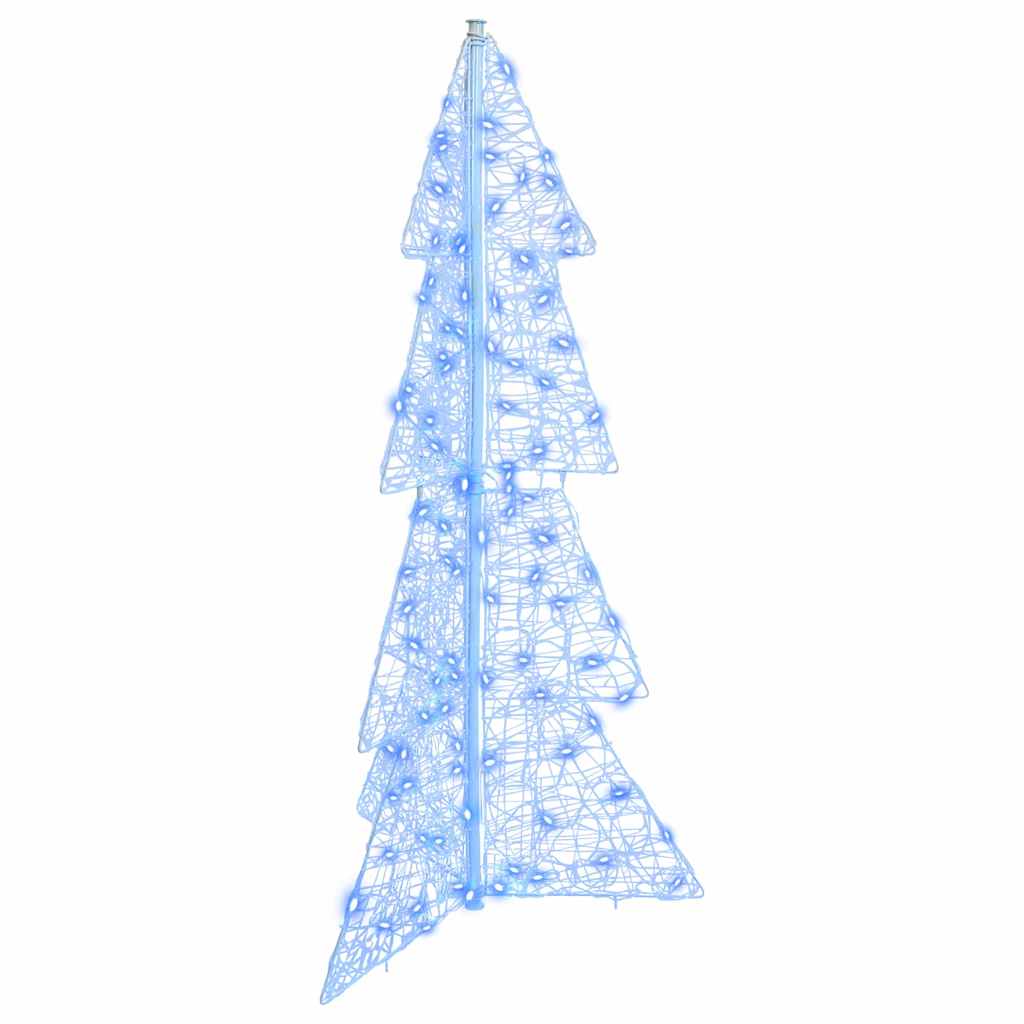 Juletre med 100 LED Blå 120 cm Akryl