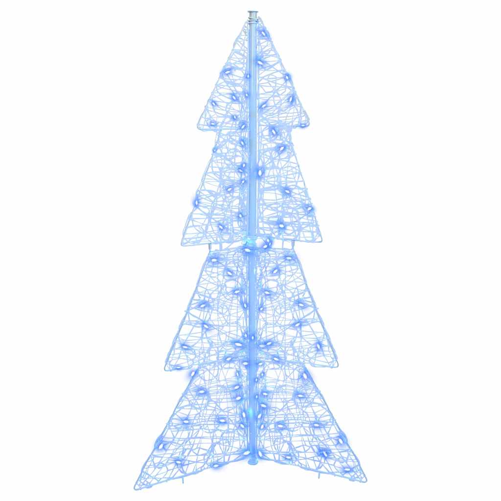 Juletre med 100 LED Blå 120 cm Akryl