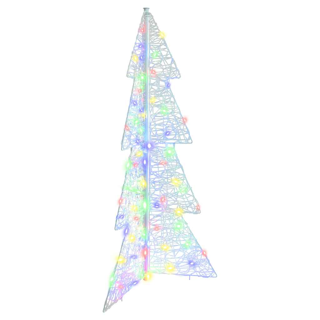 Juletre med 100 LED Flerfarget 120 cm Akryl