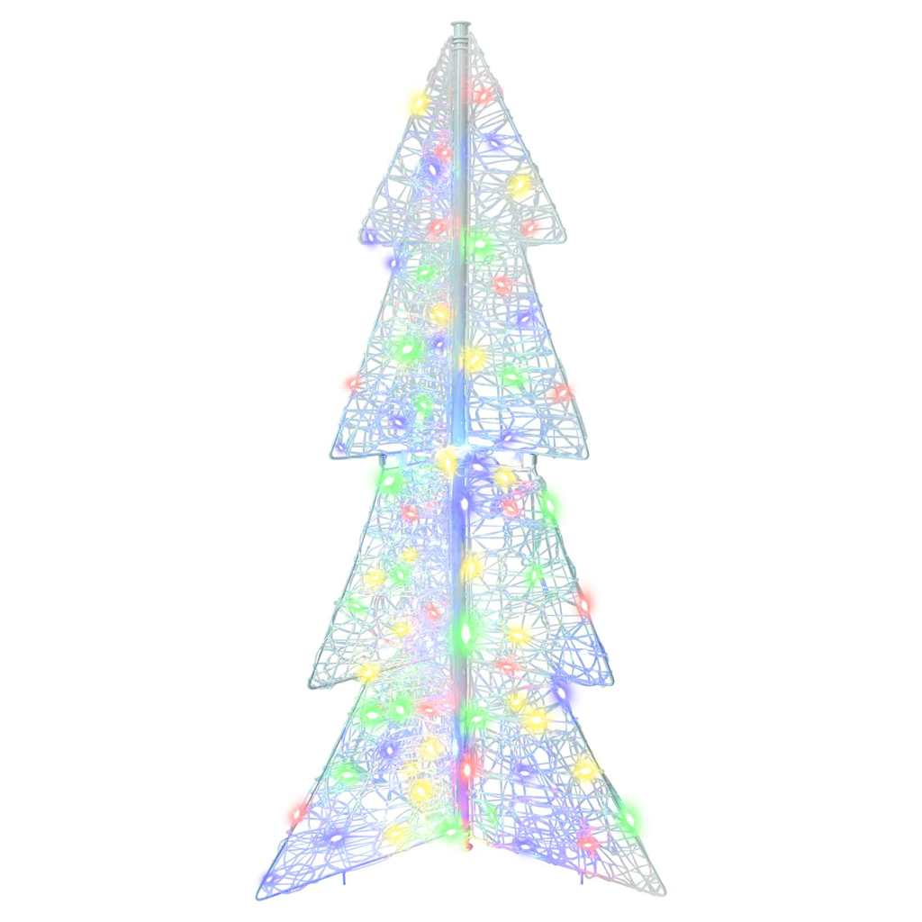 Juletre med 100 LED Flerfarget 120 cm Akryl