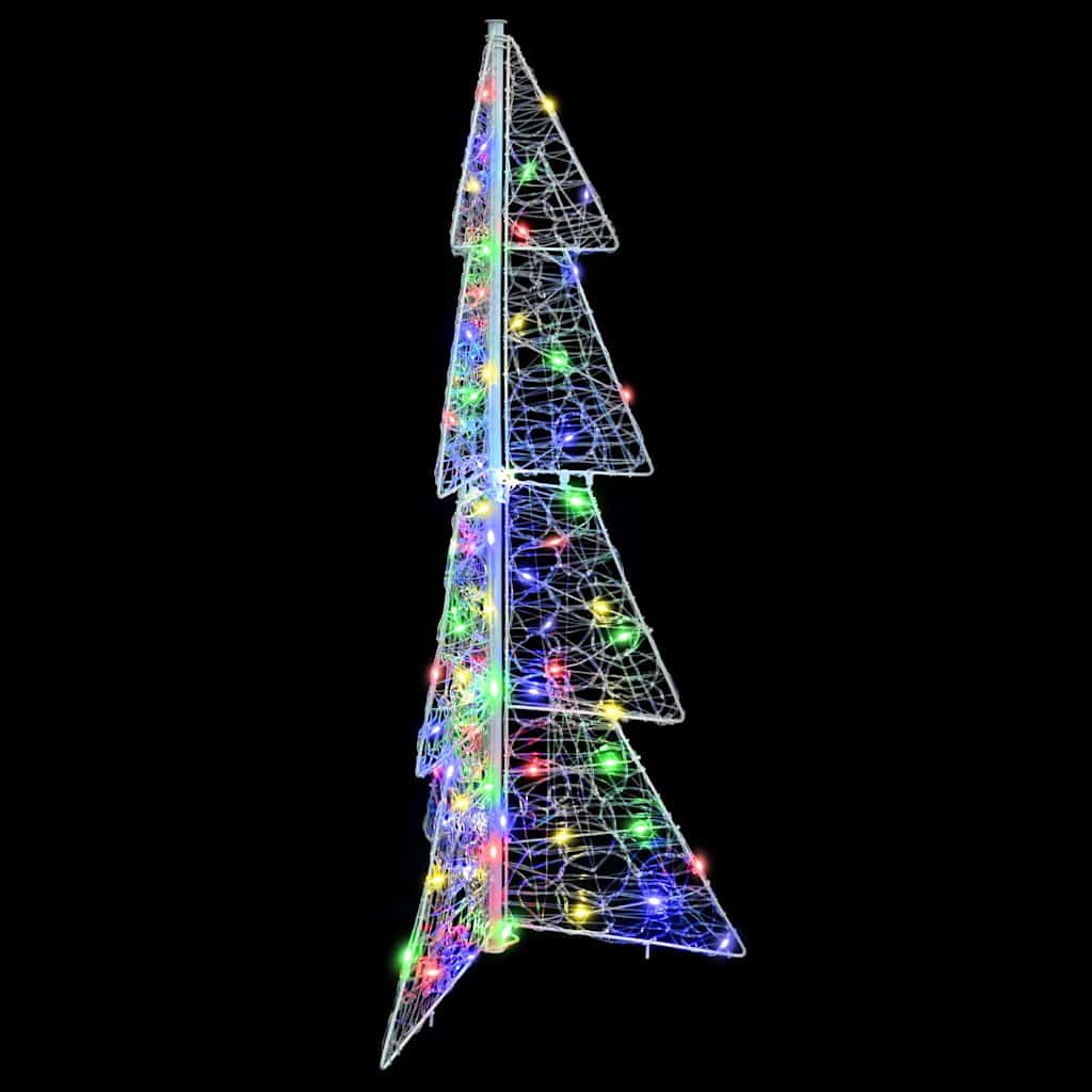 Juletre med 100 LED Flerfarget 120 cm Akryl