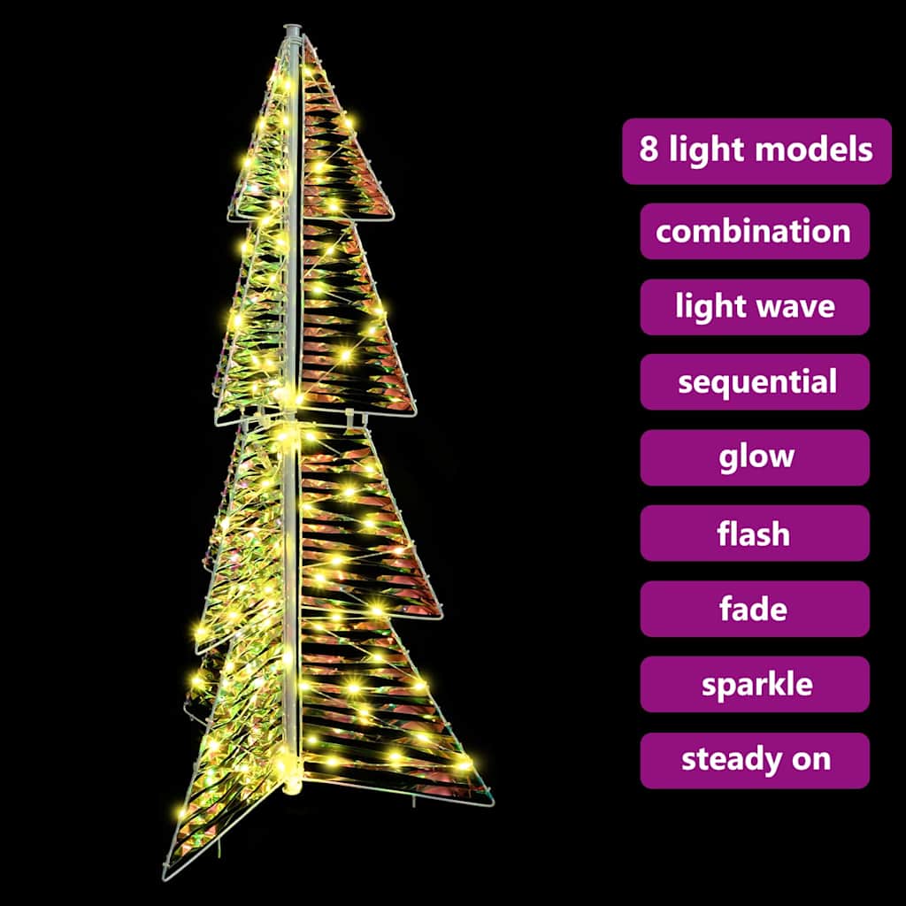 Juletre med 100 LED Varmhvit 120 cm PET