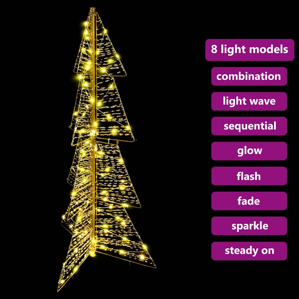 Juletre med 100 LED Varmhvit 120 cm PET