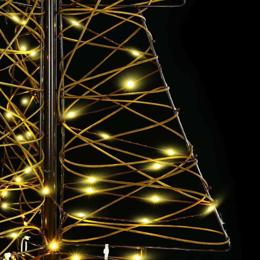 Juletre med 100 LED Varmhvit 120 cm Rotting