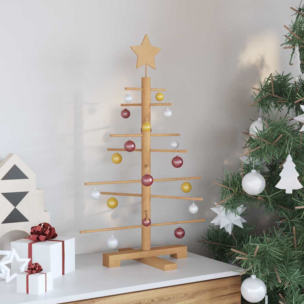 Trekjuletrær med stativ Brun 75 cm Bambus