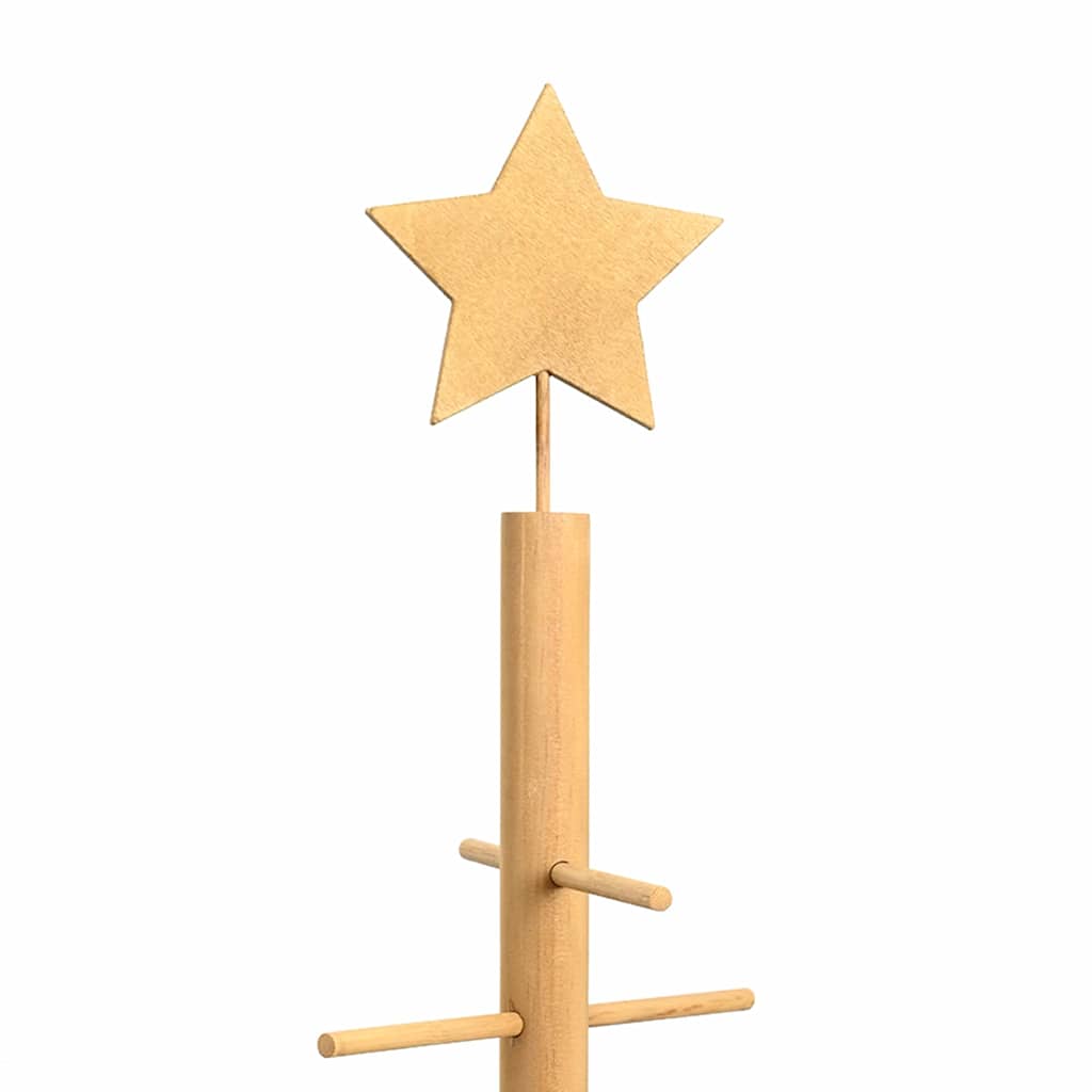 Trekjuletrær med stativ Brun 210 cm Bambus