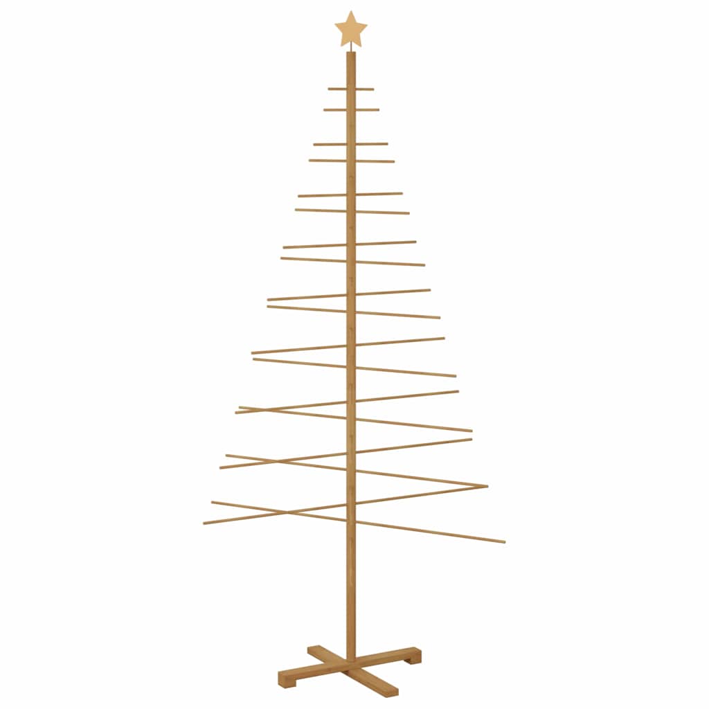 Trekjuletrær med stativ Brun 210 cm Bambus