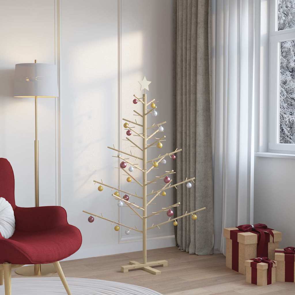 Trekjuletrær med stativ Naturlig 150 cm Heltre furu