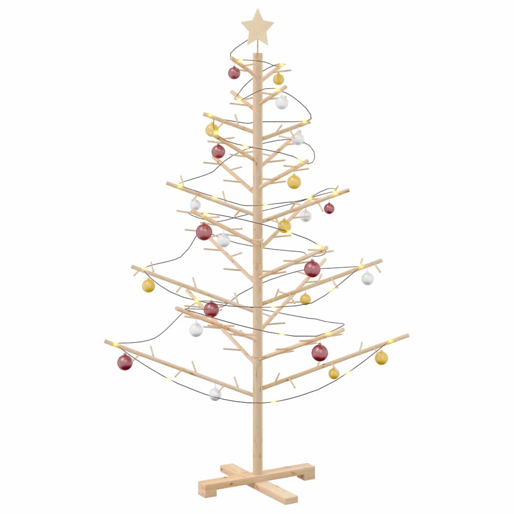 Trekjuletrær med stativ Naturlig 150 cm Heltre furu