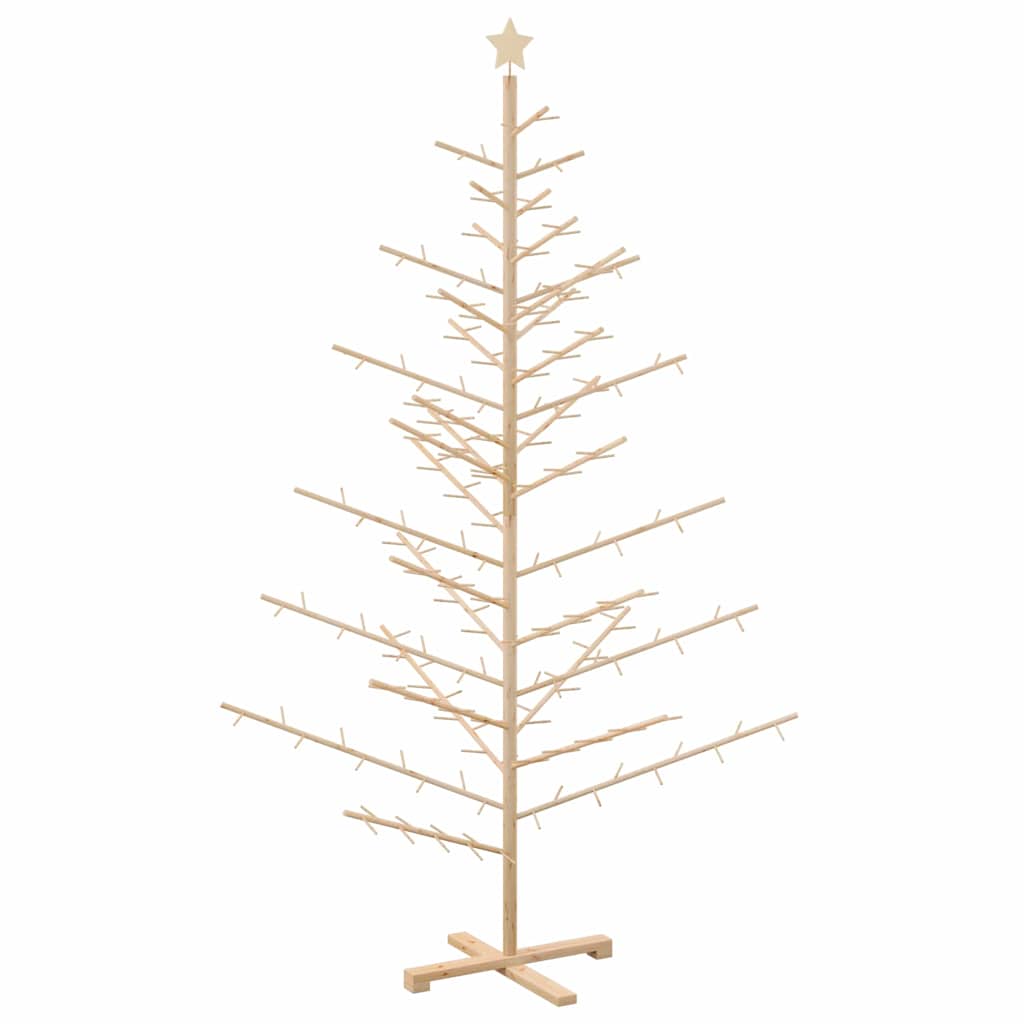 Trekjuletrær med stativ Naturlig 210 cm Heltre furu