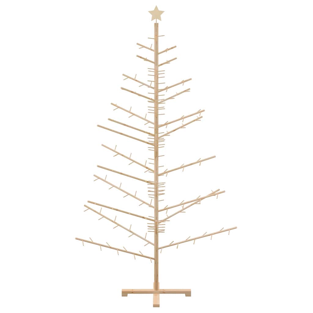 Trekjuletrær med stativ Naturlig 210 cm Heltre furu