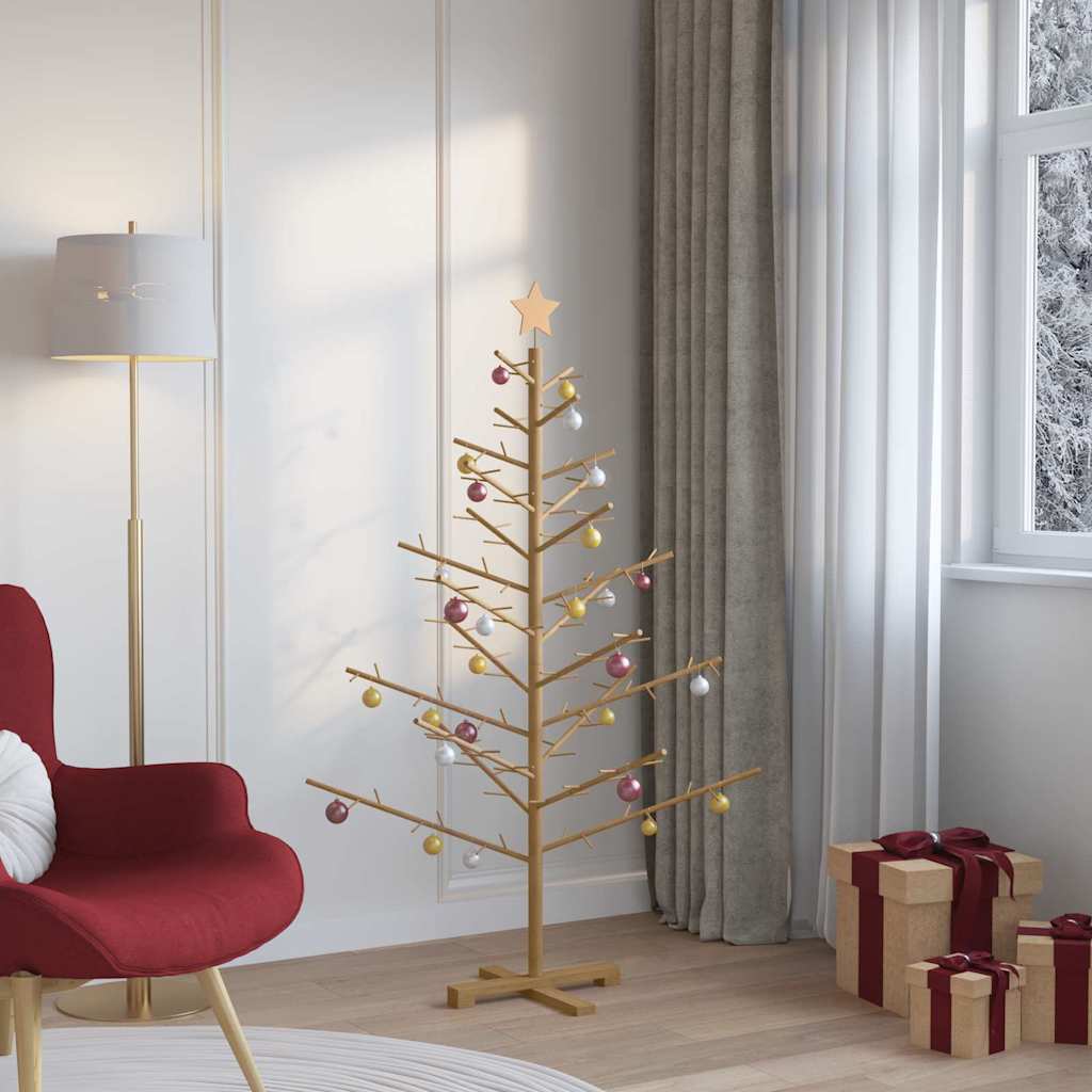 Trekjuletrær med stativ Brun 150 cm Heltre furu
