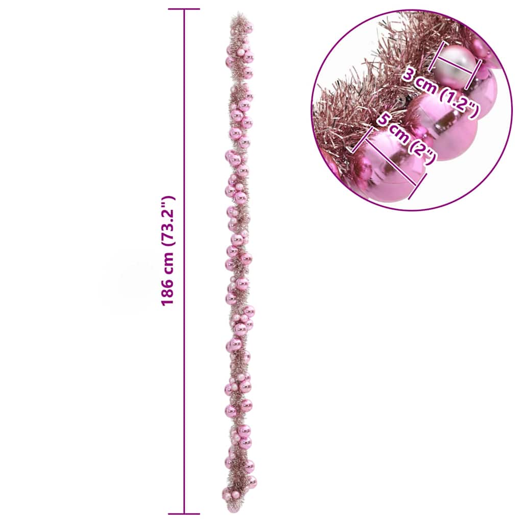 Julekulenisse Rosa 186 cm Polystyren