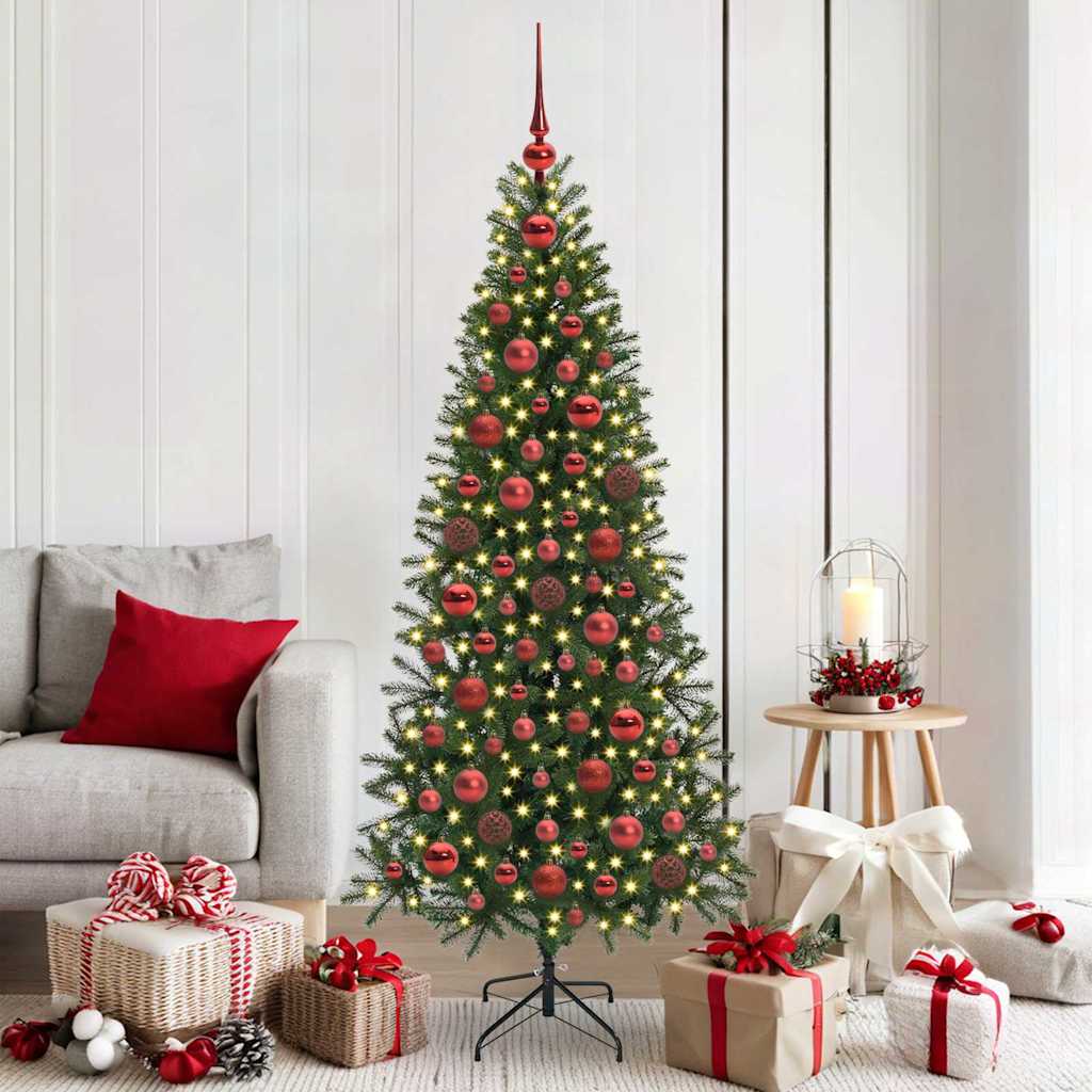 Julekule Sett med 300 LED 120 pcs Rød Plast