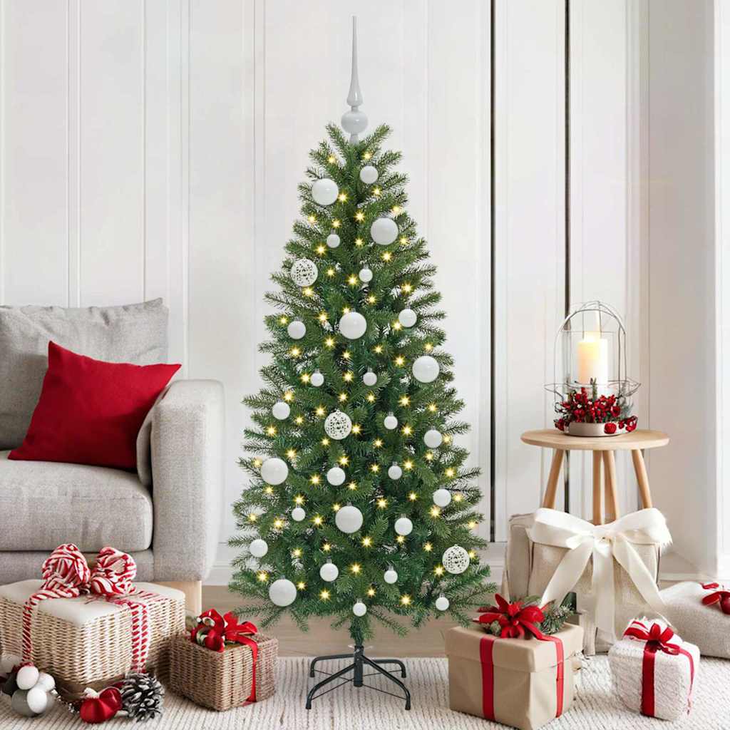 Julekule Sett med 150 LED 61 pcs Hvit Plast