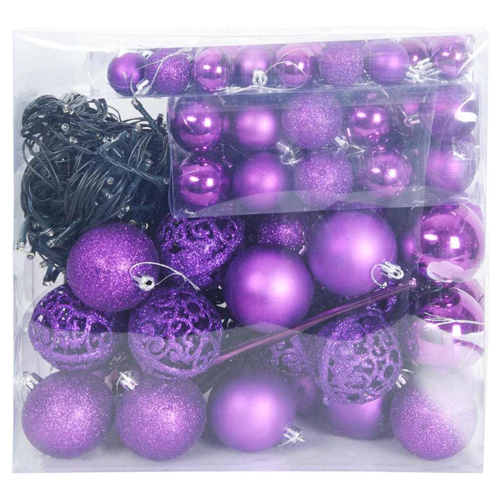 Julekule Sett med 300 LED 120 pcs Syrin Plast