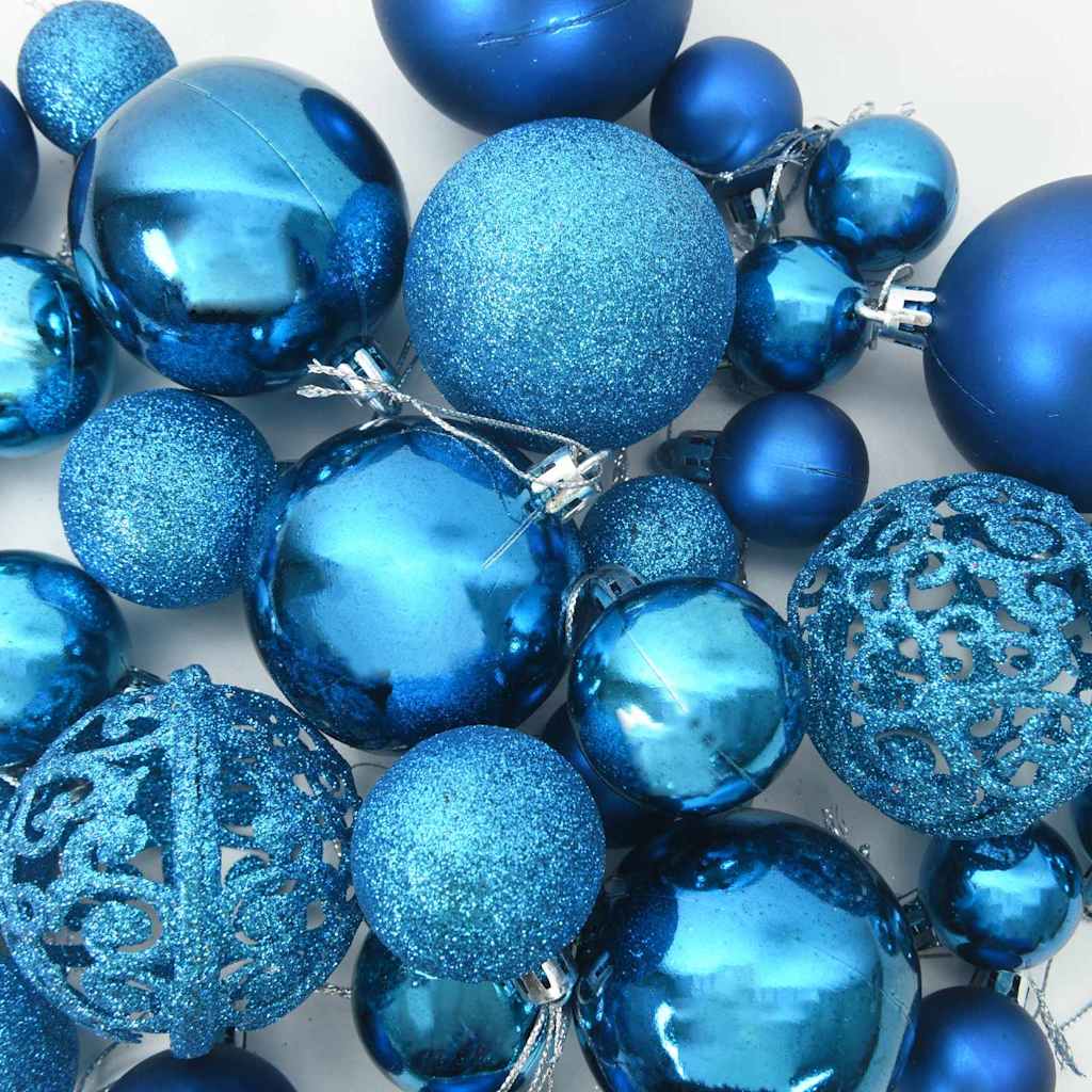 Julekule Sett med 150 LED 61 pcs Blå Plast