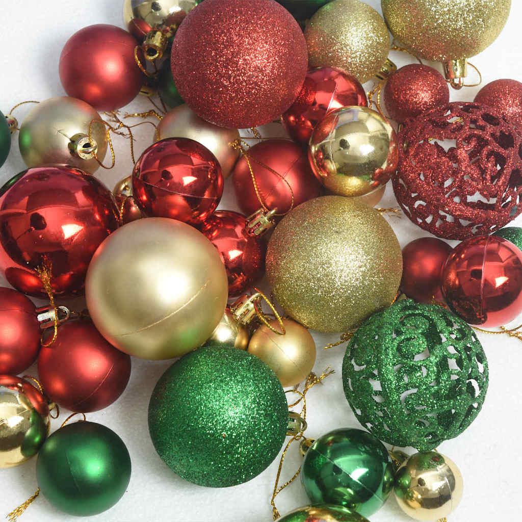 Julekule Sett med 150 LED 61 pcs Flerfarget Plast