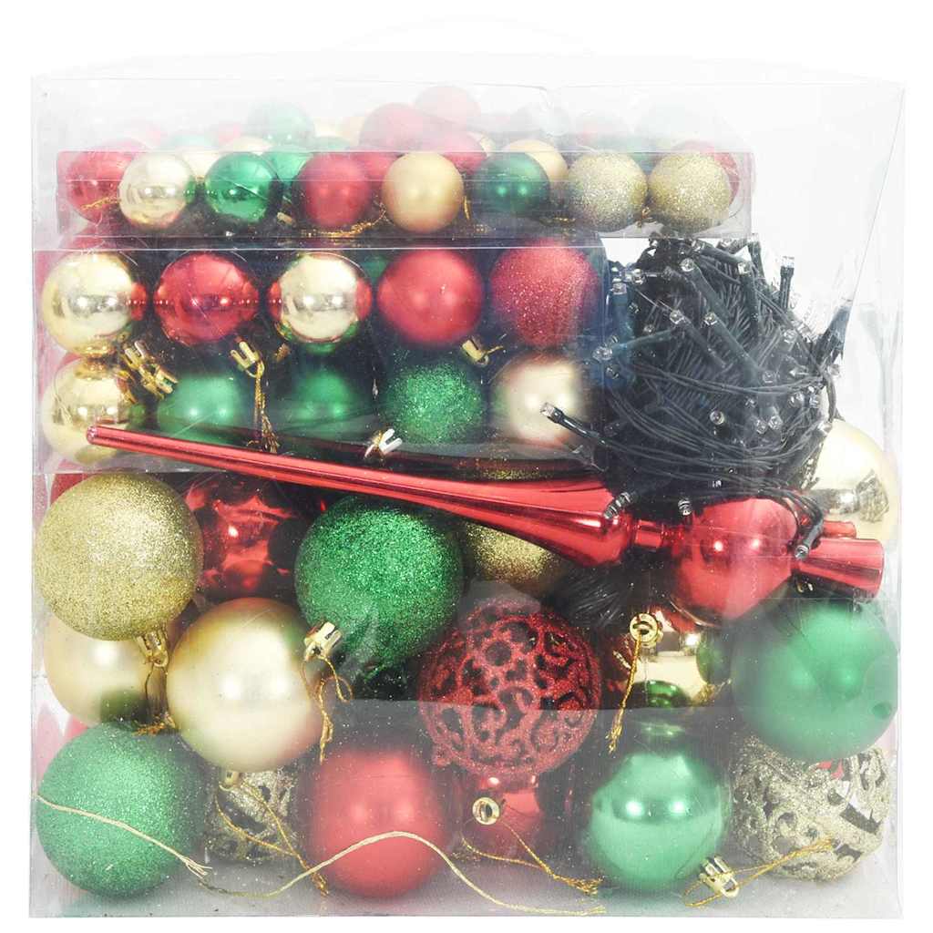 Julekule Sett med 300 LED 120 pcs Flerfarget Plast