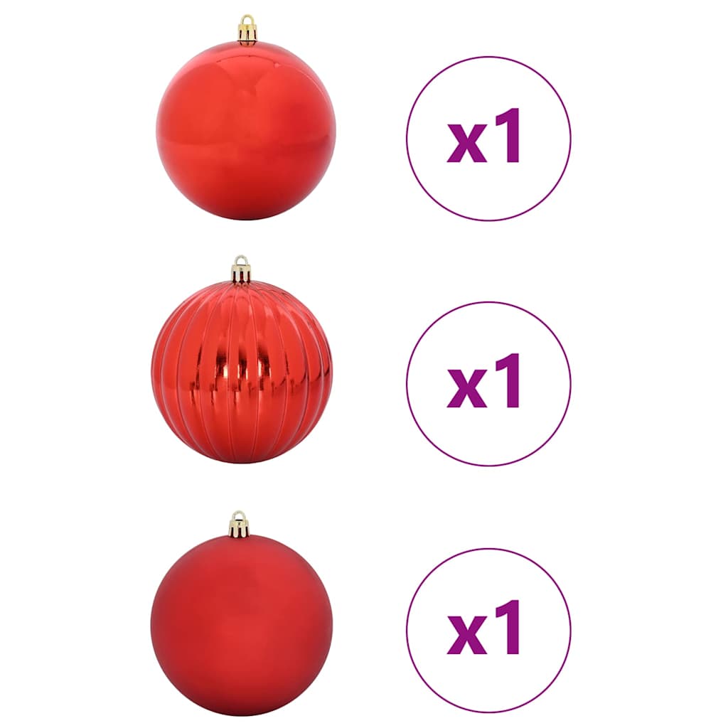 Julekule Sett 3 pcs Rød