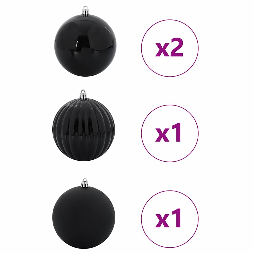 Julekule Sett 4 pcs Svart