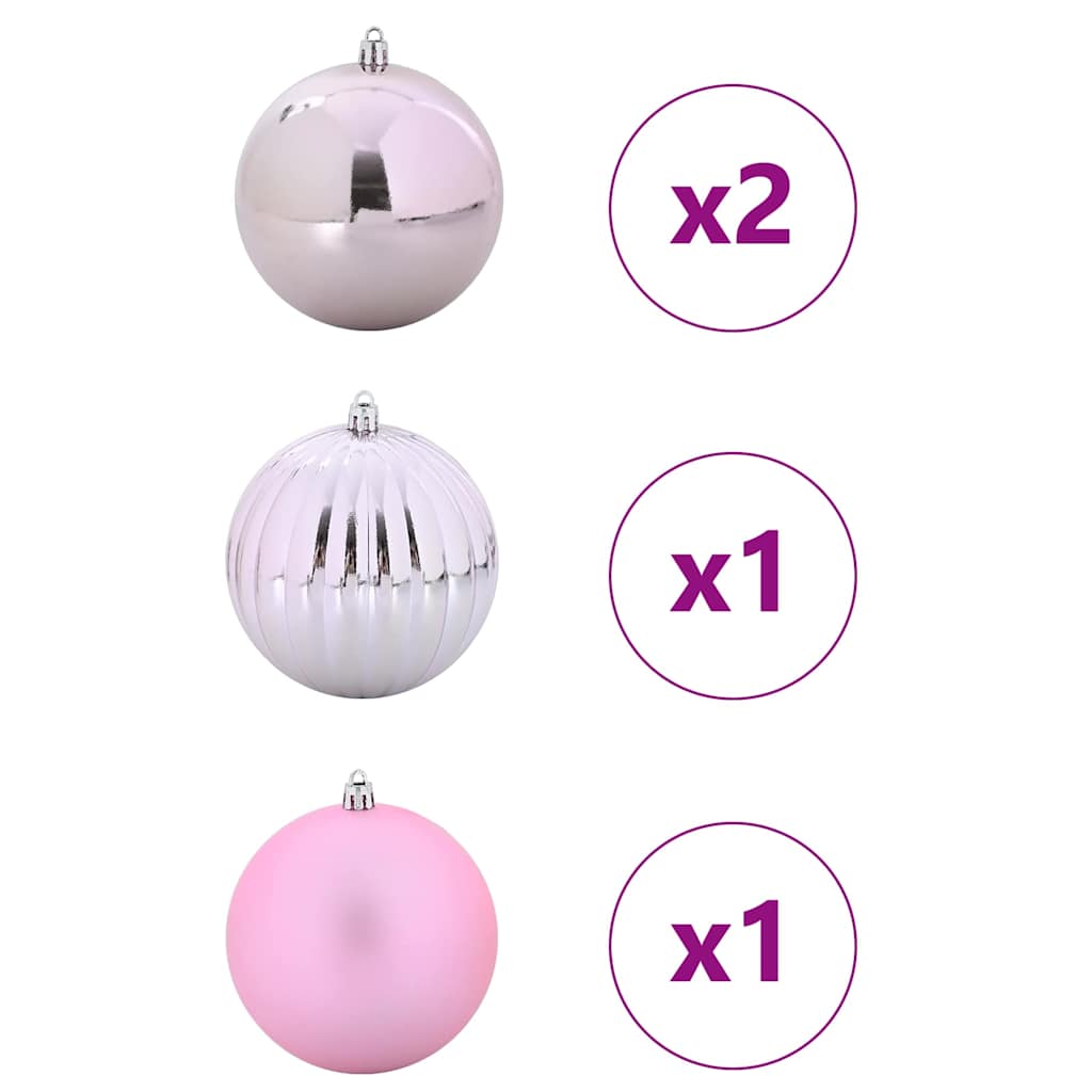 Julekule Sett 4 pcs Rosa