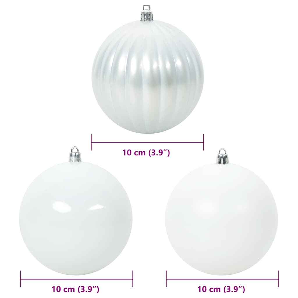 Julekule Sett 15 pcs Hvit