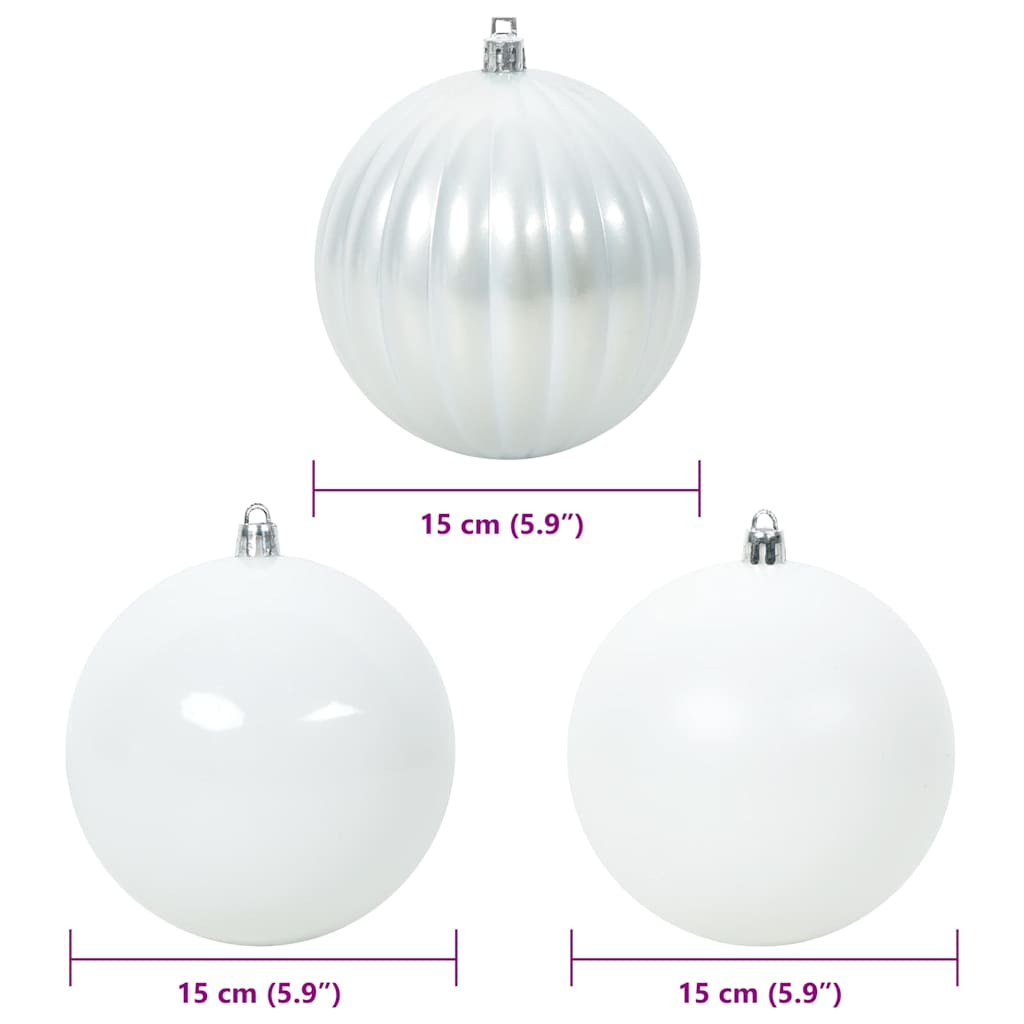 Julekule Sett 9 pcs Hvit
