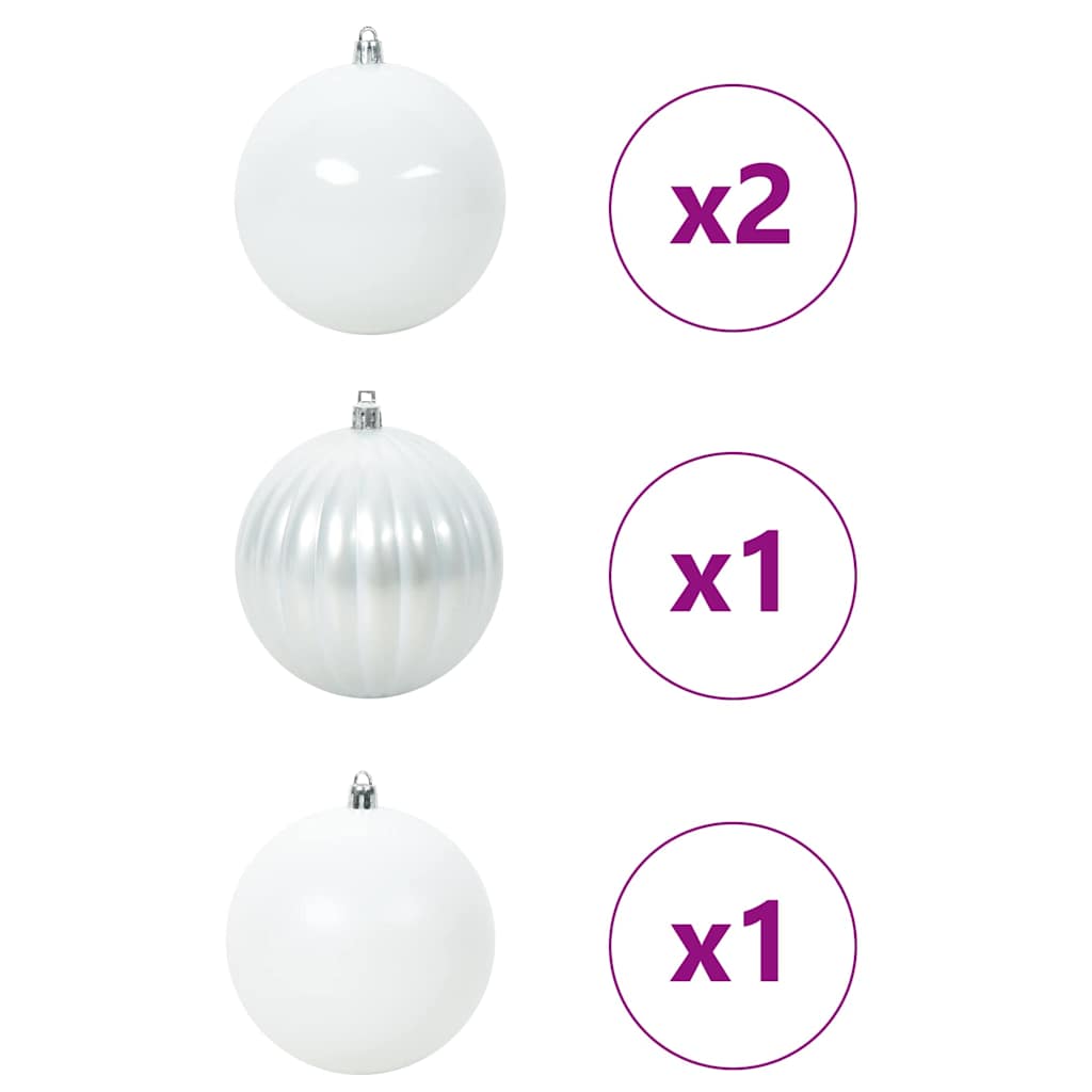 Julekule Sett 4 pcs Hvit