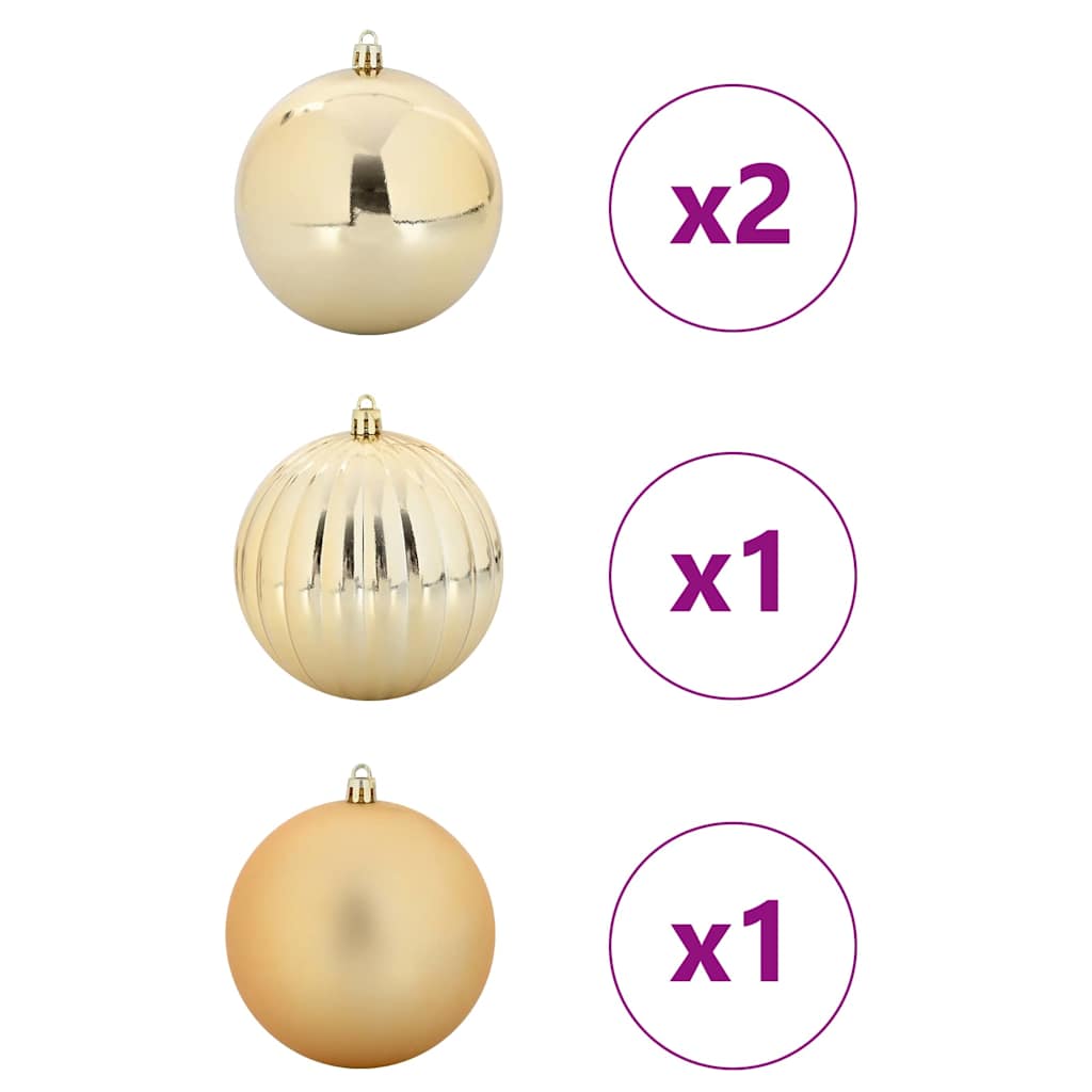 Julekule Sett 4 pcs Gull