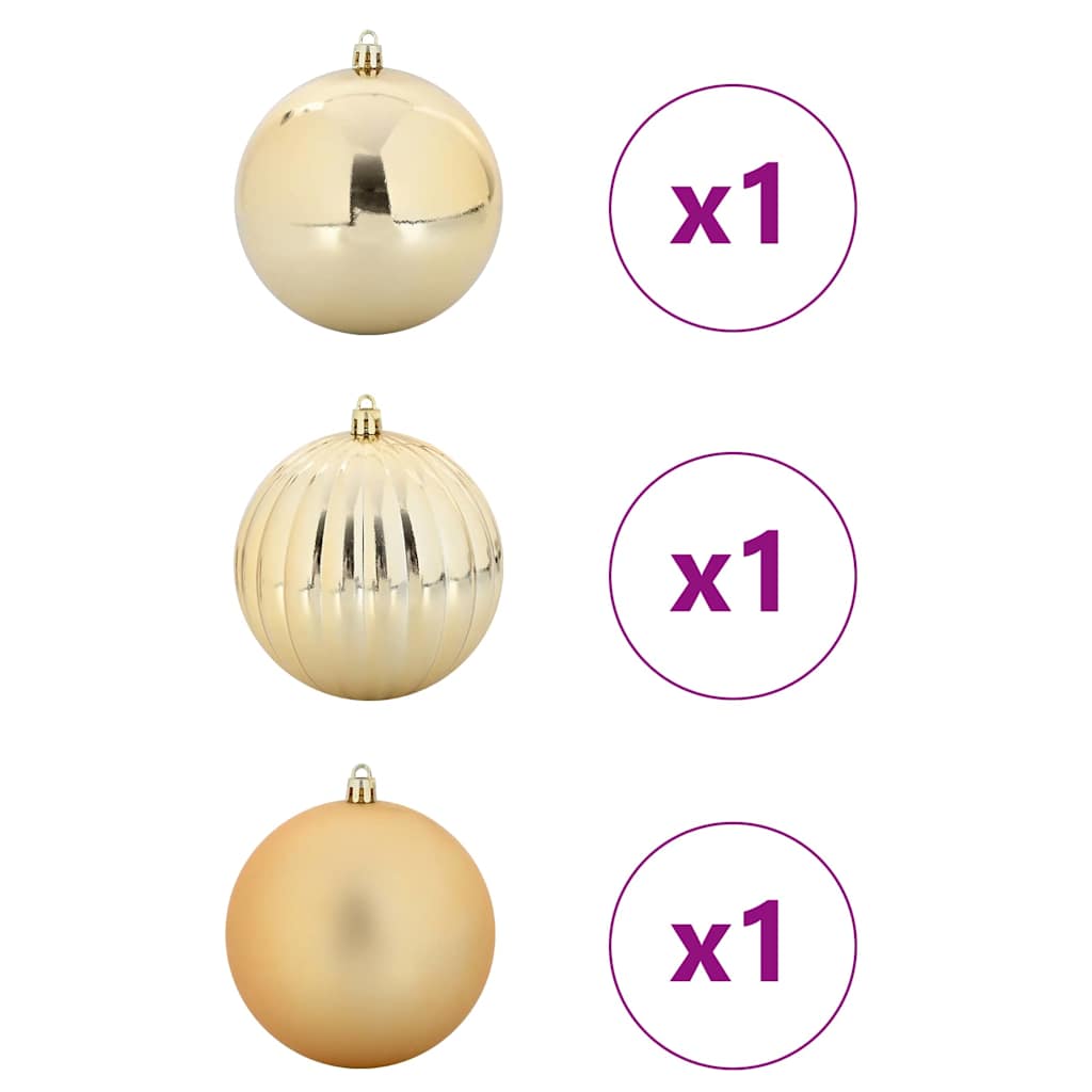 Julekule Sett 3 pcs Gull