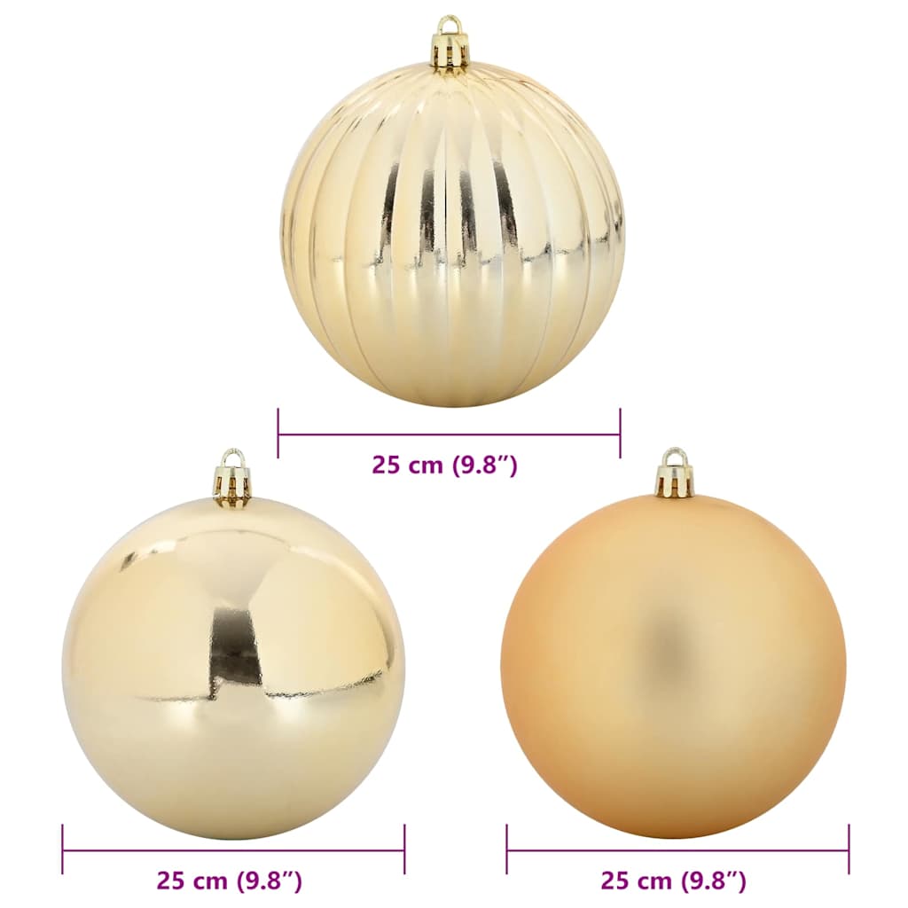 Julekule Sett 3 pcs Gull