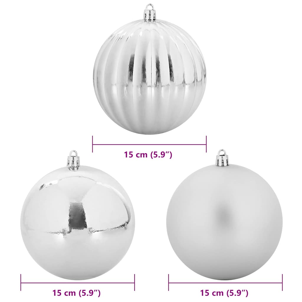 Julekule Sett 9 pcs sølv