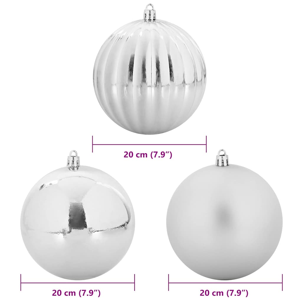 Julekule Sett 4 pcs sølv