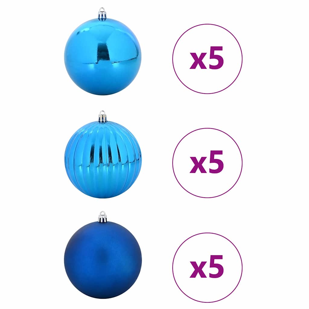 Julekule Sett 15 pcs Blå