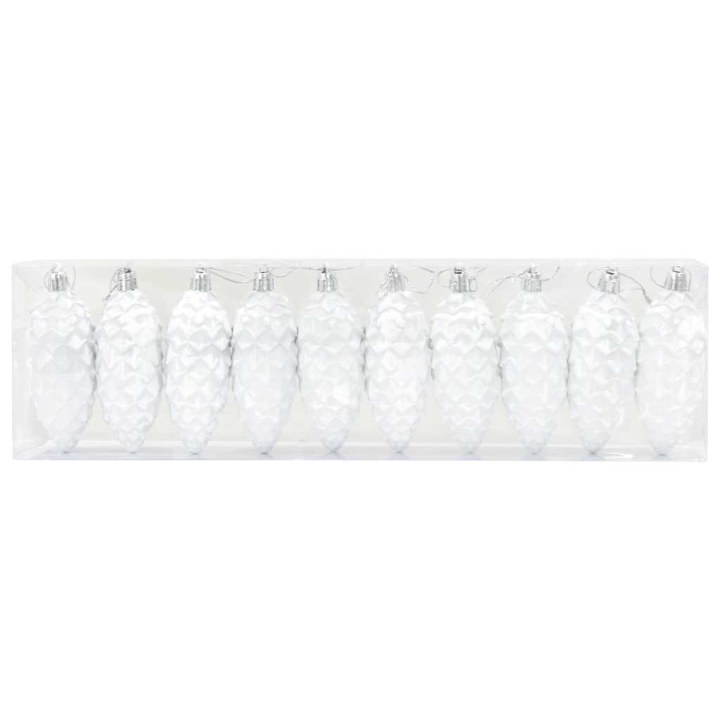 Dekorasjon til juletre 40 pcs Hvit