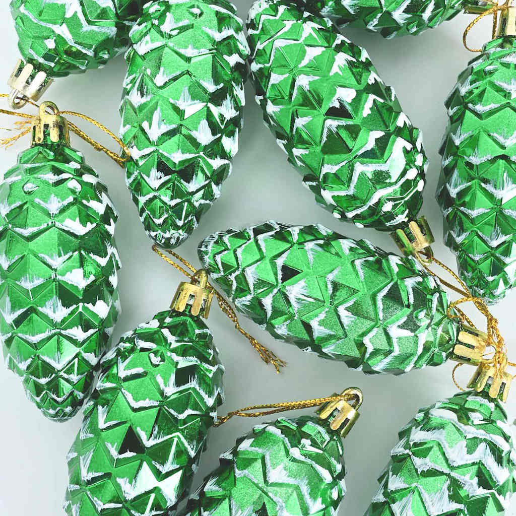 Dekorasjon til juletre 40 pcs grønn