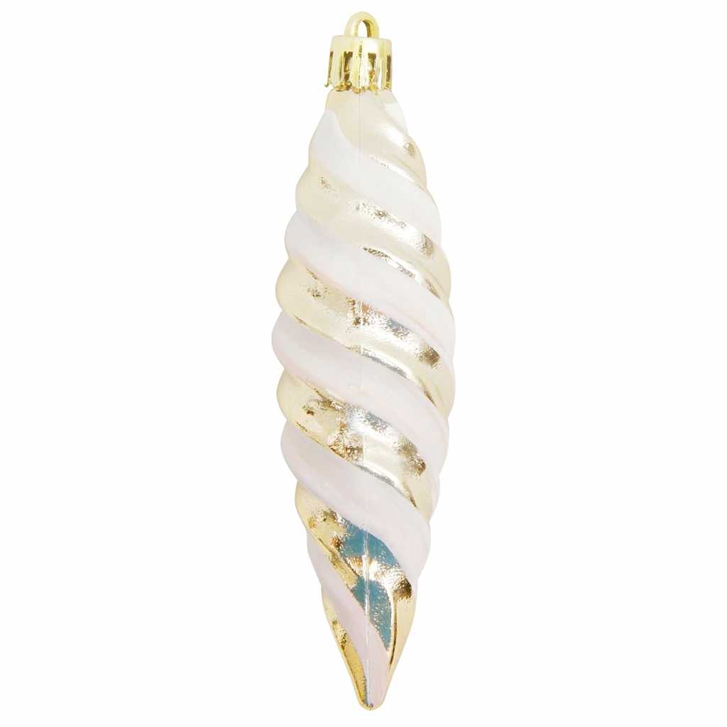 Dekorasjon til juletre 40 pcs champagne