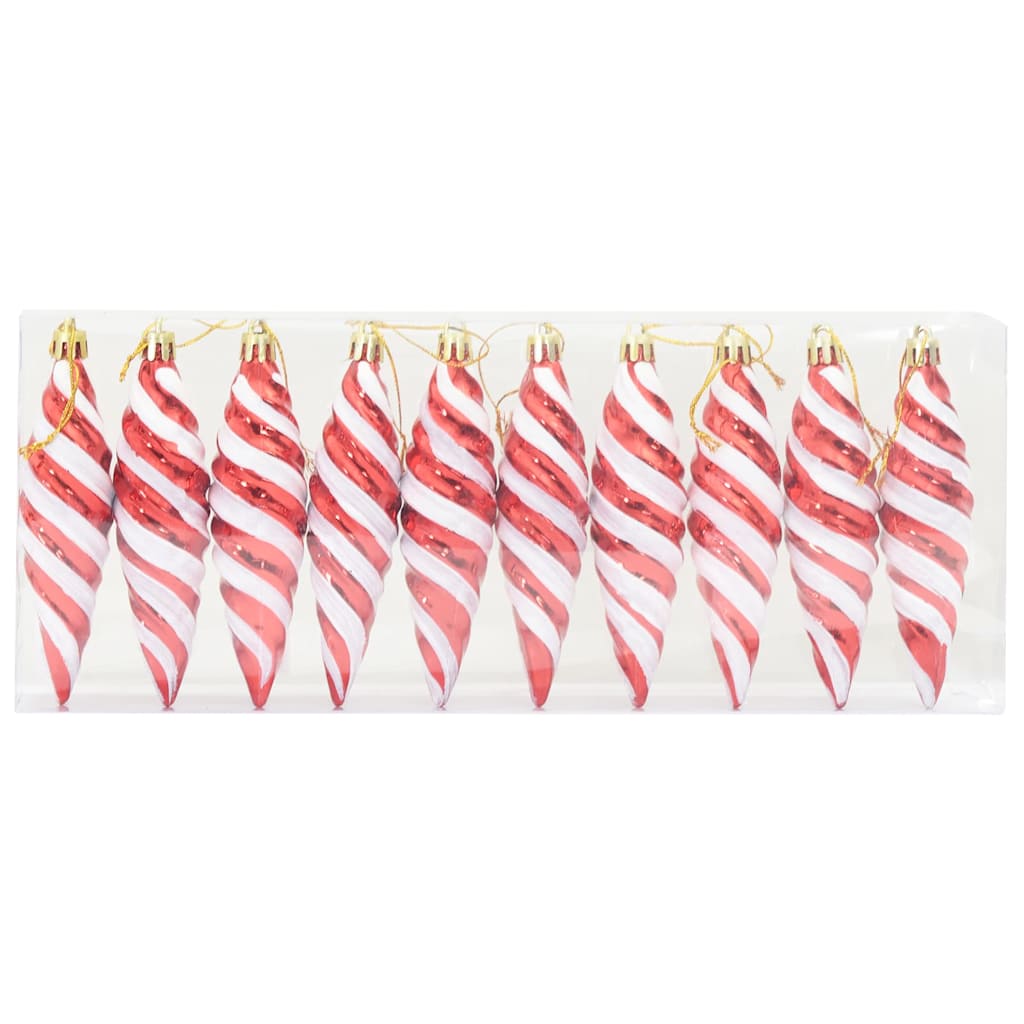 Dekorasjon til juletre 40 pcs Rød