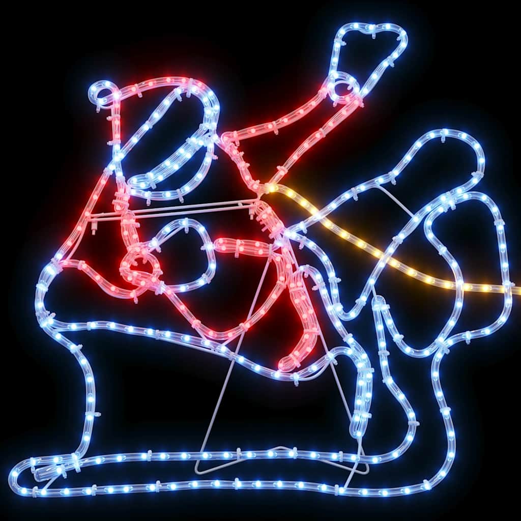 LED juledekorasjon Flerfarget 69 x 79 cm PVC